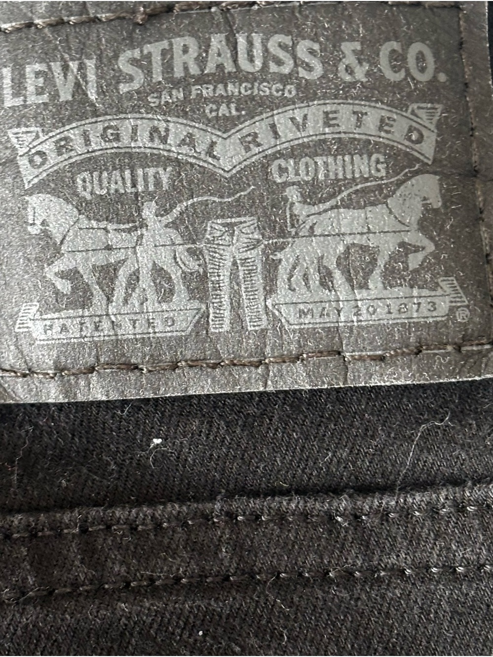 Levi’s Classic Bootcut Jeans Black Size 12 Short W31 L30 - Picture 5 of 6